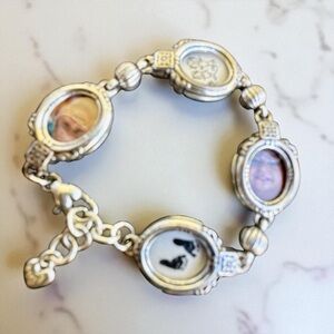 BRIGHTON MEMORY LANE PHOTO BRACELET - SILVER TONED